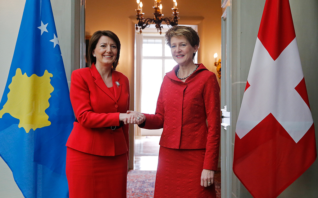 President Sommaruga receives Atifete Jahjaga, President of the Republic of Kosovo
